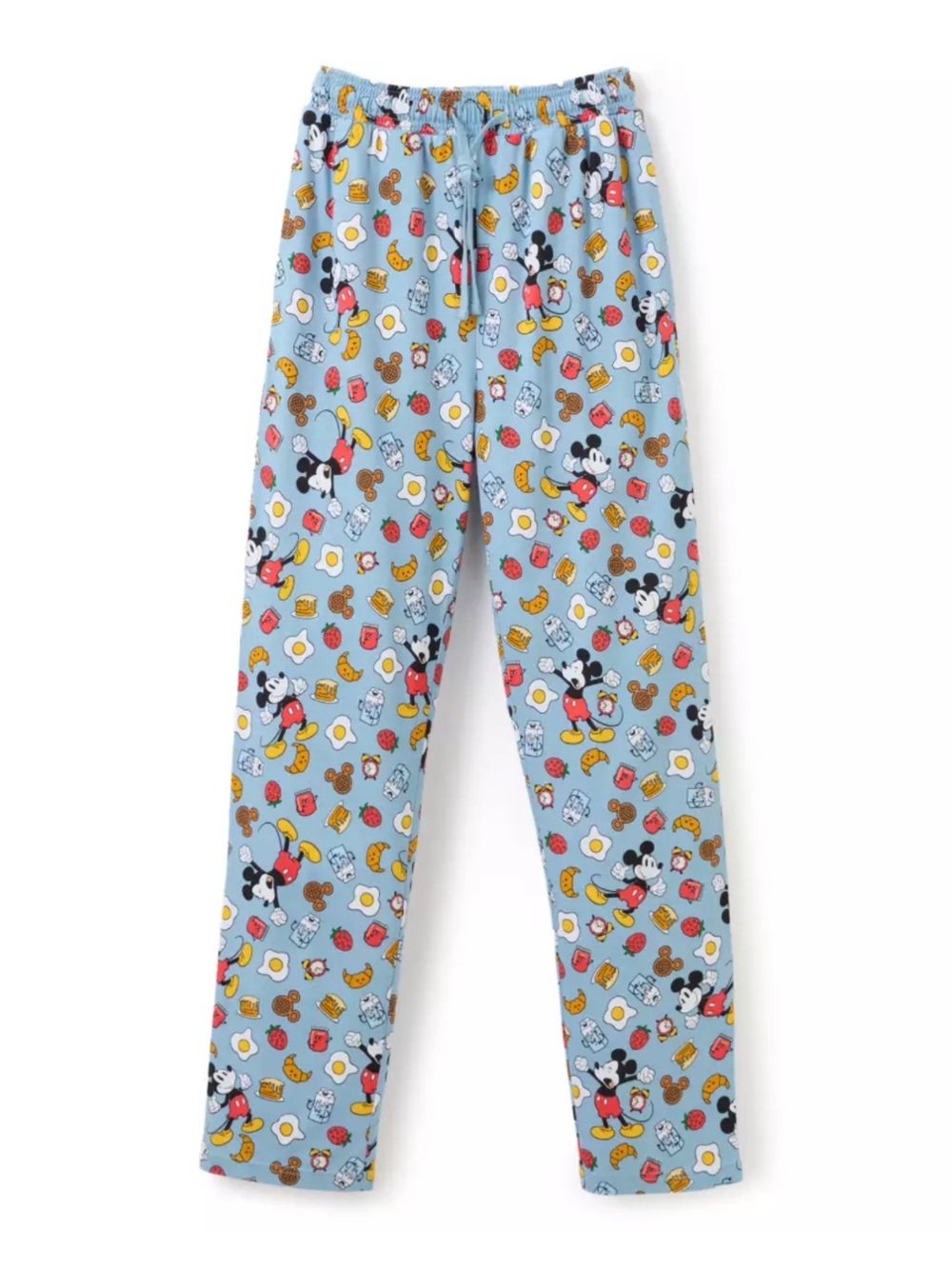 Mickey Mouse Breakfast Waffle Pajama Pants - Medium - NWT